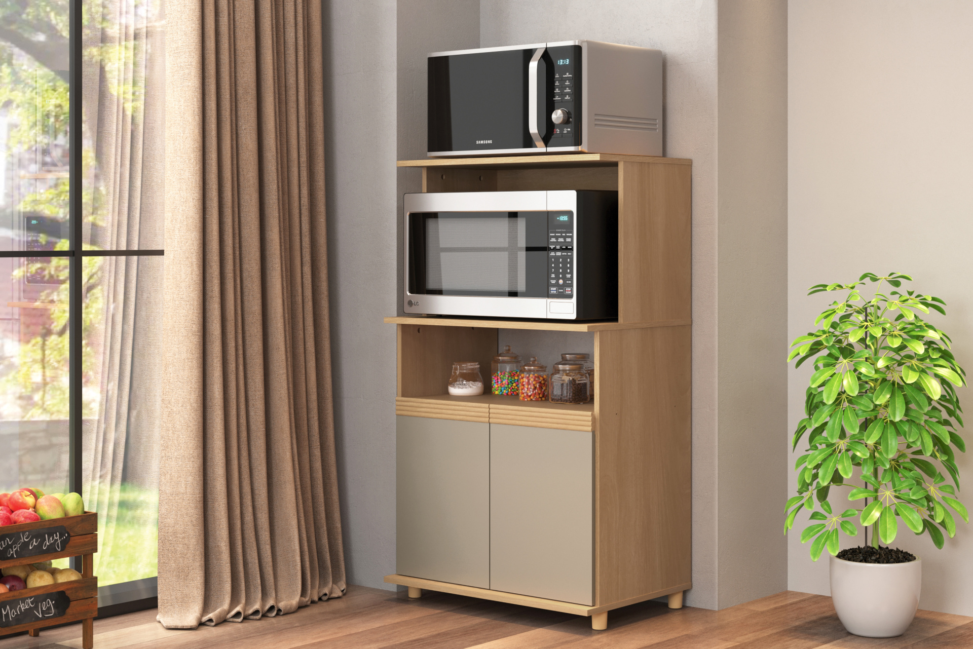 Balcão Forno e Micro 2 portas Toronto