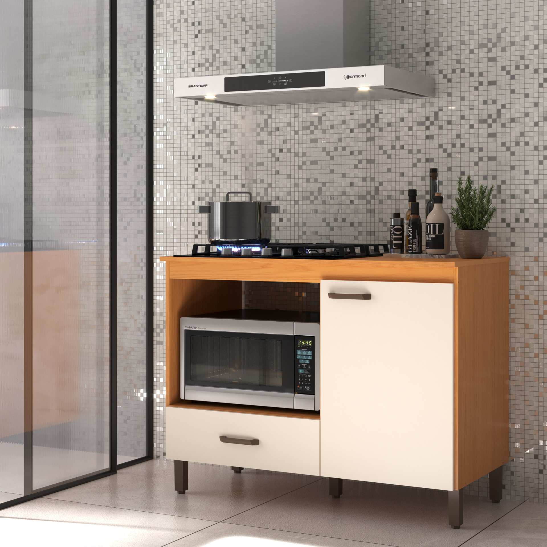 Balcão Cooktop Roma